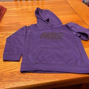 Girls purple Nike hoodie. Size 7.